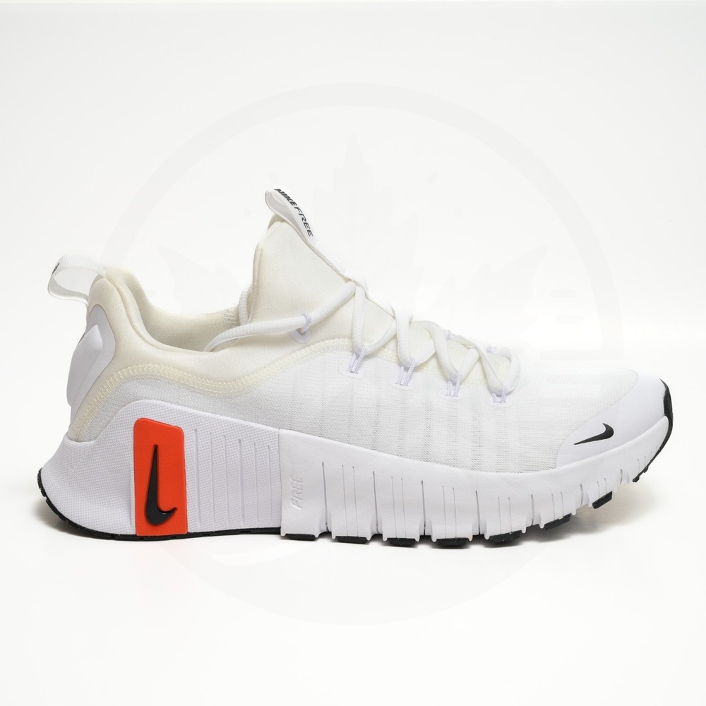 Nike Free Metcon 6 - Mens Sz 9.5 Cross Training Shoes White/Red/Black FJ7127-100